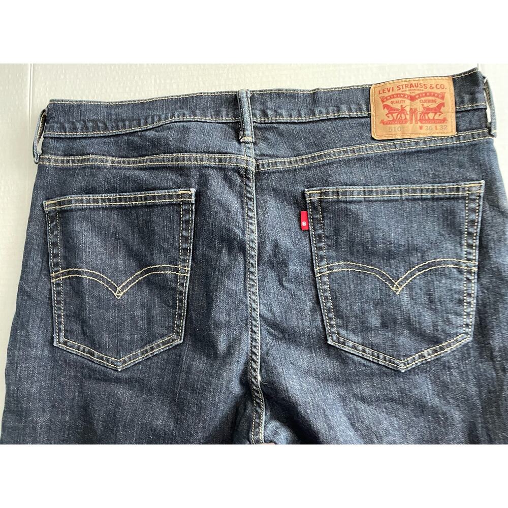 Levi's Strauss 510 Men's Denim Jeans W: 36  L32  Dark Blue with Zipper front